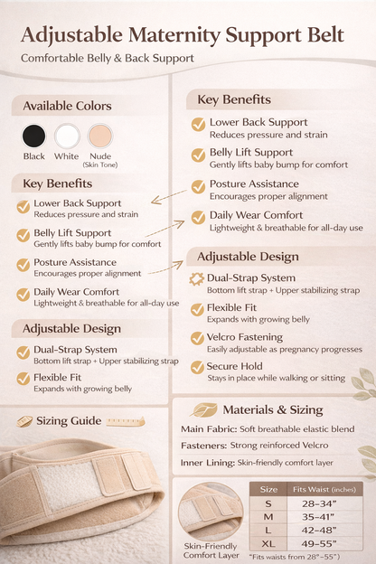 Adjustable Maternity Support Belt